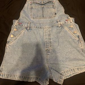 Vintage denim overalls